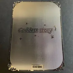 Goddess Story Gold METAL Card - Serial Number #/200! Rem Anime Girl - Image 5