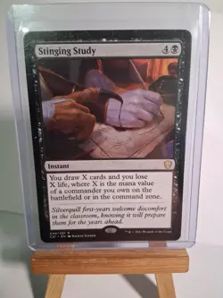 MTG 1x Stinging Study Commander 2021 Legacy Magic the Gathering Card mint - Image 1