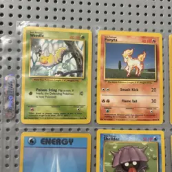 Vintage Pokemon Cards Lot Fossil Base Set 1999 Wizards Of The Coast Binder Page - Image 2