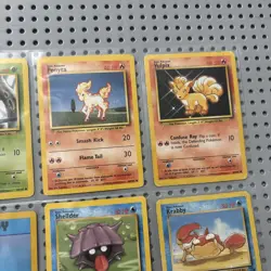 Vintage Pokemon Cards Lot Fossil Base Set 1999 Wizards Of The Coast Binder Page - Image 3