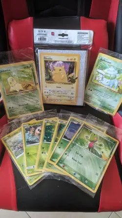 Pokemon 25th Anniversary Jumbo Cards all First Partner Packs + Binder sealed new - Image 1