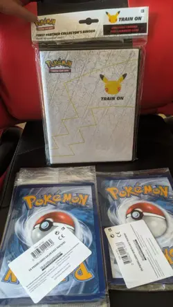 Pokemon 25th Anniversary Jumbo Cards all First Partner Packs + Binder sealed new - Image 2