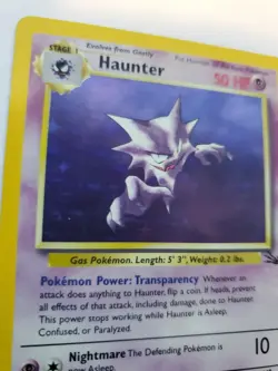 Haunter Fossil Holo Pokemon Card Base WOTC - Image 2