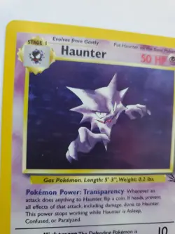 Haunter Fossil Holo Pokemon Card Base WOTC - Image 3