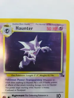 Haunter Fossil Holo Pokemon Card Base WOTC - Image 4