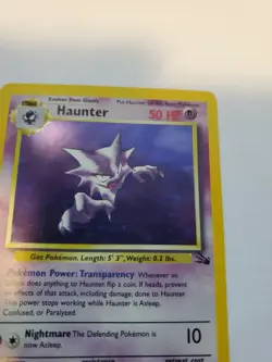 Haunter Fossil Holo Pokemon Card Base WOTC - Image 5