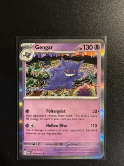Pokemon TCG Scarlet & Violet 151 Gengar #94/165 Holo Rare card game nm - Image 1