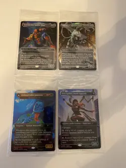 Brand New SEALED Marvel Legends Magic The Gathering Cards - All 4 MTG IN HAND - Image 1