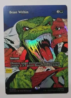 MTG, Beast Within (#0033), Marvel's Spider-Man, Foil, NM Full Art - Mythic - Image 1