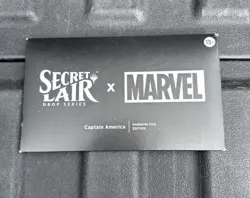Magic the Gathering Secret Lair X Marvel’s Captain America Rainbow Foil Set - Image 1