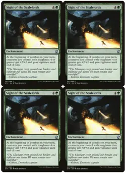 MTG Sight of the Scalelords x4 Dragons of Tarkir Uncommon NM/LP Playset - Image 1