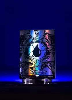 🌟 Island SpiderMan 🕸 RAISED FOIL Secret Lair Symbiote Lands MTG 🌟 - Image 1
