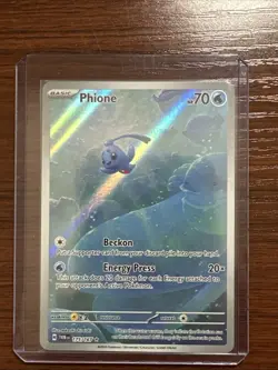 Phione 175/167 Pokemon TCG Twilight Masquerade Illustration Rare Full Art Holo - Image 1