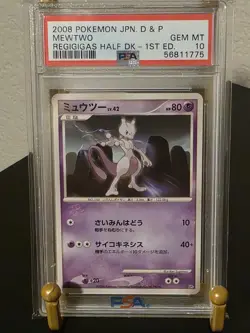 PSA 10 GEM MINT POKEMON JPN D & P MEWTWO REGIGIGAS HALF DECK 1ST EDITION - Image 1