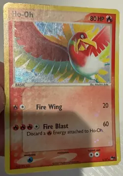 2007 Pokemon Ho-Oh 1/17 Pop Series 5 Promo Holo Rare MP (See Desc) - Image 3