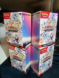 Pokemon TCG Prismatic Evolutions Booster Bundle - New - Factory Sealed Lot Of 4 - Image 1
