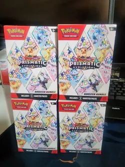 Pokemon TCG Prismatic Evolutions Booster Bundle - New - Factory Sealed Lot Of 4 - Image 2