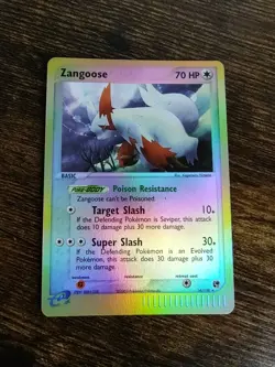 Pokemon Zangoose 14/100 EX Sandstorm Reverse Holo Rare NM-MINT+ - Image 2