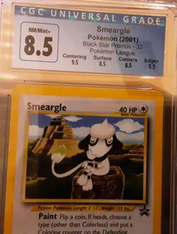 CGC 8.5 NM-MT Subs Smeargle #32 WOTC Black Star PROMO Pokemon Vintage 2001 WOTC - Image 2