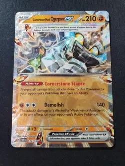 Cornerstone Mask Ogerpon ex - 112/167 Twilight Masquerade (Pokemon) Double Rare - Image 1
