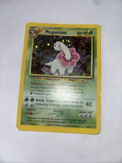 Pokemon TCG Meganium Neo Genesis Holo Rare - Image 1