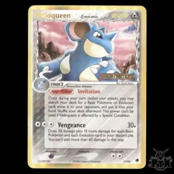 Nidoqueen Reverse Holo #7/101 EX Dragon Frontiers LP/Lightly Played Pokemon 2006 - Image 1