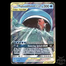 Magikarp & Wailord GX #SM166 Sun & Moon Promo LP/Lightly Played Pokemon 2019 - Image 1