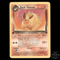 Dark Flareon #35/82 1st Edition Team Rocket LP/Lightly Played Pokemon 2000 - Image 1