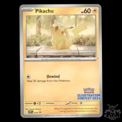 Pikachu #214 Illustration Contest Promo NM/Near Mint Pokemon 2025 - Image 1