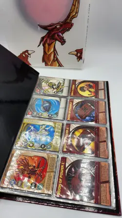 Bakugan Binder with Clear Cover and Mostly Filled with Cards - Image 4