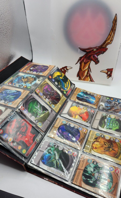 Bakugan Binder with Clear Cover and Mostly Filled with Cards - Image 5