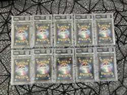 PSA 10 YU NAGABA Pokemon Card Pikachu Eevee Promo Limited Full Set Of 10 - Image 2