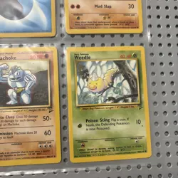 Vintage 90s Pokemon Binder Lot Of 9 Cards Base Set 2 WOTC 1999 - Image 5