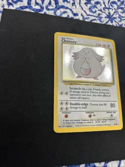 Pokemon TCG Chansey Base Set Holo Unlimited Rare Card 3/102 Nm/mint condition - Image 2