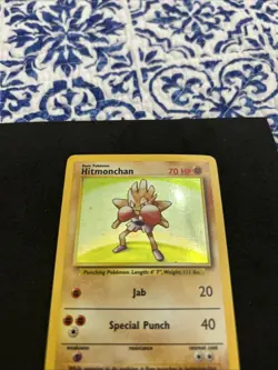 Pokemon TCG Hitmonchan Holo Rare Card Base Set - Image 4