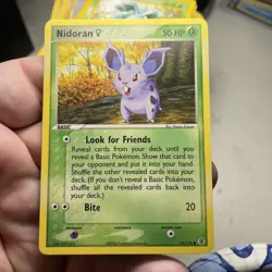Nidoran 70/112 Ex Fire Red & Leaf Green Pokemon Card NM - Image 1