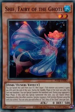 POTE-EN087 SHIF, FAIRY OF THE GHOTI SUPER RARE 1ST EDITION YuGiOh CARD - Image 1