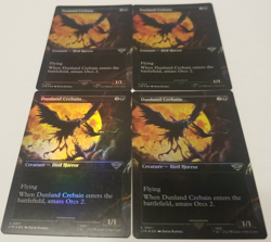 DUNLAND CREBAIN (BORDERLESS) X4 FOIL The Lord Of The Rings Magic MTG - Image 1