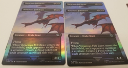 MTG 4X FOIL Voracious Fell Beast (422) Borderless The Lord of the Rings: LotR - Image 1