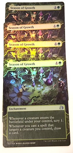 4X MTG Wilds of Eldraine Season of Growth Enchanting Tales Foil UC NM/M WOT - Image 1