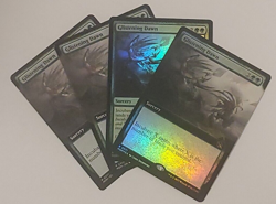 MTG 4X Glistening Dawn (2X Ext /1X Ext FOIL /1X FOIL ) MOM Rare - Image 1