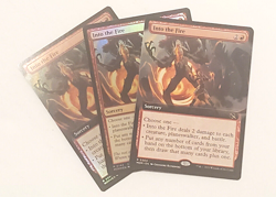 MTG 3X Into The Fire 1X EXT /1X EXT FOIL 1X/ FOIL NM-Mint MOM - Image 1