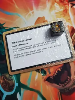 Magic MTG MagicCon Black Lotus VIP Planechase Plane Deck Las Vegas 2024 with Die - Image 1