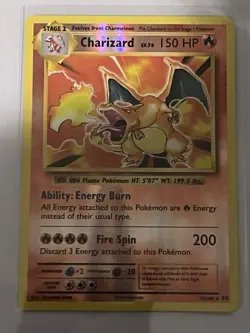 Pokemon TCG XY Evolutions Charizard 11/108 2016 Reverse Holo Rare - Image 1
