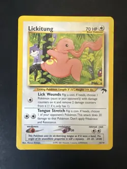 Pokemon Vintage Southern Islands Lickitung 16/18 Rare WotC Promo - Image 2