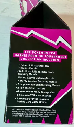 POKEMON TCG Marnie Premium Tournament Collection Box Factory Sealed 820650808760 - Image 4