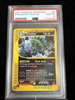 Tyranitar 066/165 Expedition Base Set Reverse Holo PSA 10 Pokemon - Image 1
