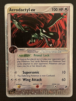 Aerodactyl ex #94/100 EX Sandstorm Holo Pokemon Ultra Rare LP 2003 - Image 1