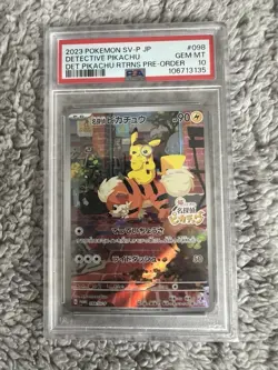 Pokemon TCG Detective Pikachu Returns Promo 098/Sv-p PSA 10 GEM MINT - Image 3