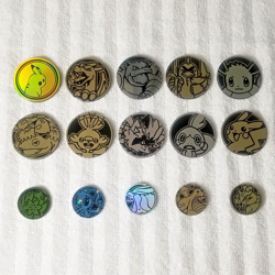 Pokemon Jumbo & Small Coin Lot of 15 - Image 1